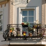 balkon, blumen, haushalt, terrasse, sonnenschirm, entspannung,